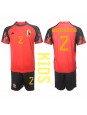 Otroški Nogometna dresi replika Belgija Toby Alderweireld #2 Domači SP 2022 Kratek rokav (+ hlače)